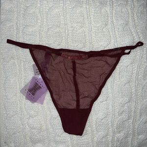 NWT Savage X Fenty Mesh Thong